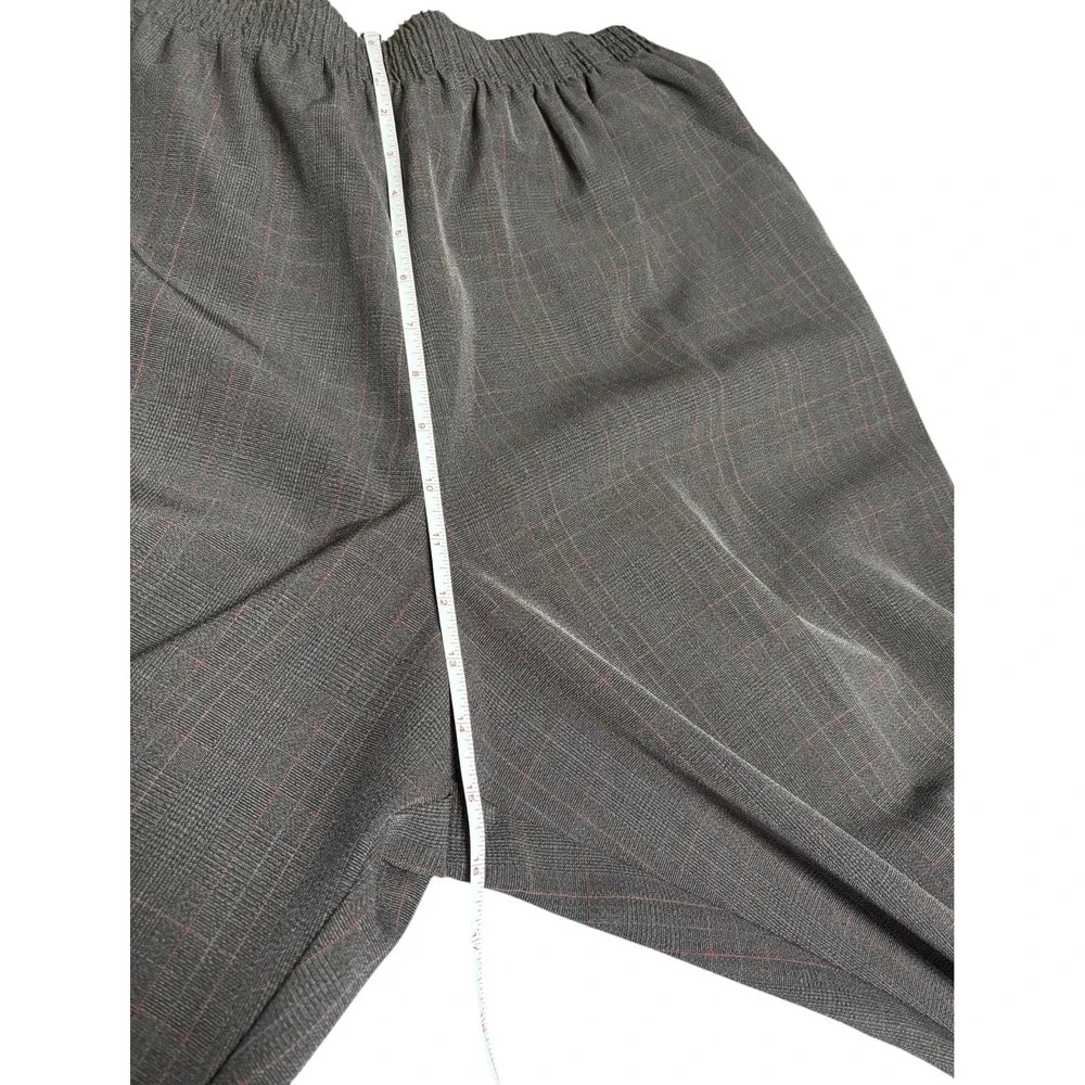 Vintage Donnkenny Woman Size 22W Black Red Plaid Dress Slacks Elastic NWT - Picture 10 of 14